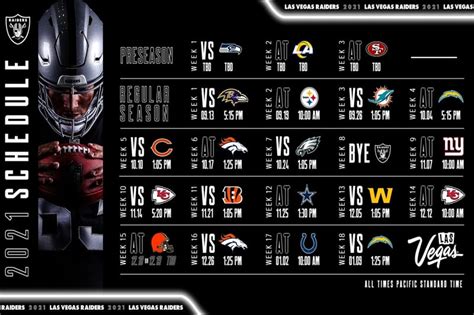 Las Vegas Raiders 2024 Schedule Revealed:。